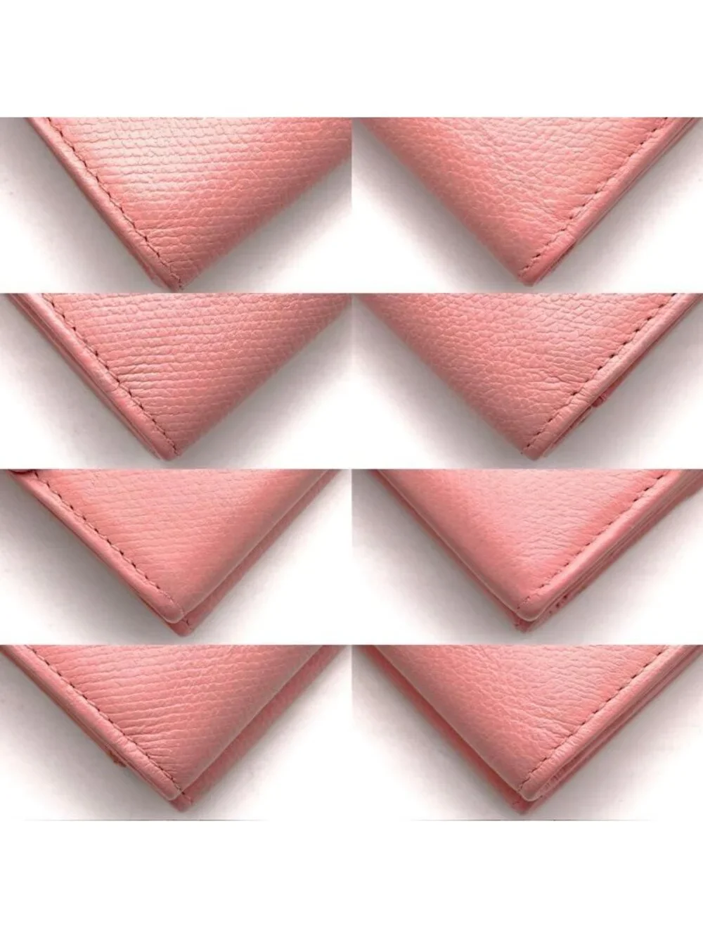 Chanel Wallet Coco Button Hook Trifold Pink